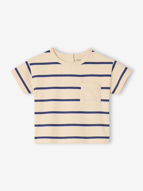 Bébé-T-shirt bébé rayé en coton 