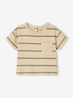T-shirt bébé rayé en coton   - vertbaudet enfant