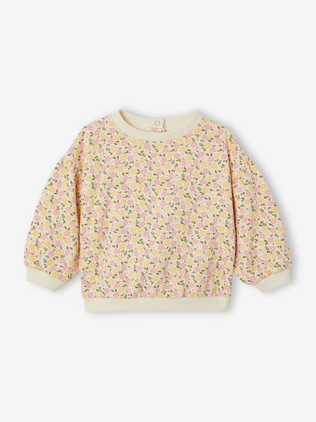 Bébé-Pull, gilet, sweat-Sweat bébé en molleton imprimé