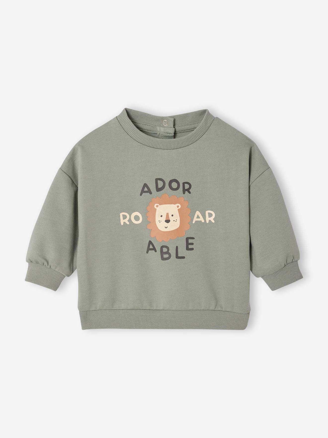 Sweat bb col rond vert sauge 10 €