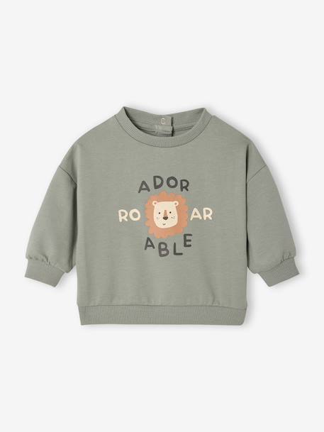 Bébé-Pull, gilet, sweat-Sweat bébé col rond 