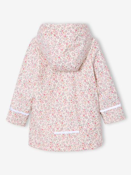 Ciré fille à capuche doublé sherpa anthracite+indigo+multicolore+rose pâle 13 - vertbaudet enfant 