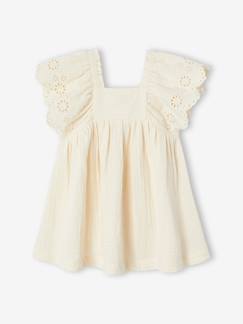 Bébé-Robe, jupe-Robe bébé en gaze de coton 