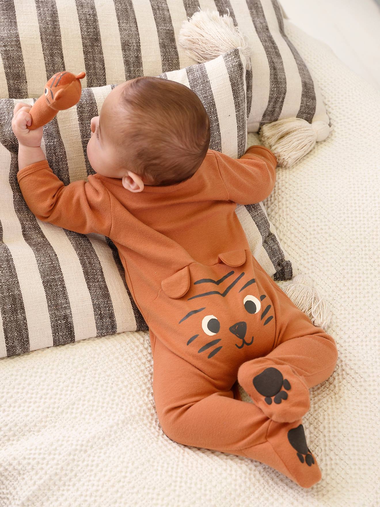 Coffret pyjama naissance et doudou camel (Vertbaudet) - Image 1