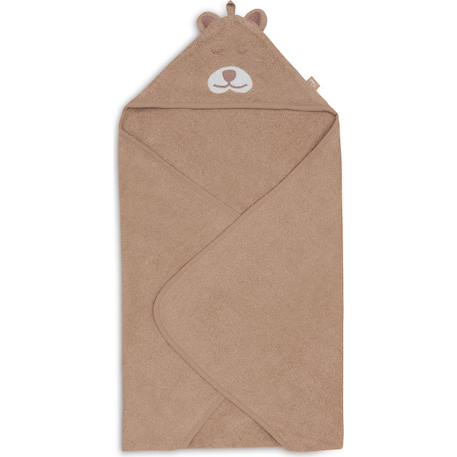 Jollein - Cape de bain éponge 75x75cm Jungle Jambo-Cheetah - Marron