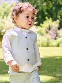 Bébé-Chemise, blouse-Ensemble chemise gilet nœud papillon bébé