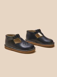 Chaussures-Salomés en cuir bébé