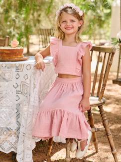 Ensemble fille cérémonie blouse jupe à volant   - vertbaudet enfant