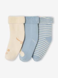 Lot 3 chaussettes bébé coton  - vertbaudet enfant