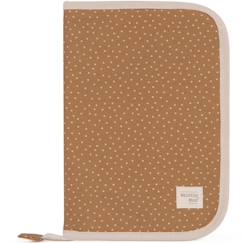 Puériculture-Sac à langer-Protège carnet de santé à pois poppy cannelle