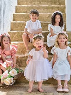 Bébé-Robe, jupe-Robe bébé fille tulle broderie