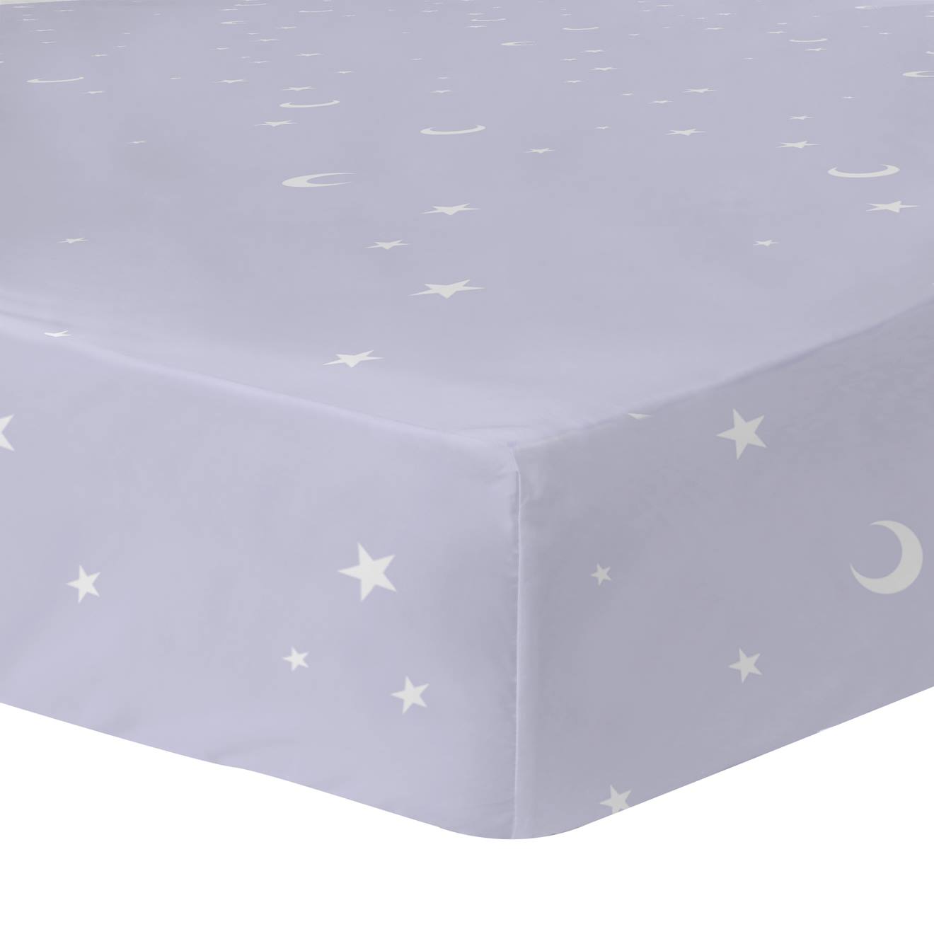 Drap-housse Imprimé 100% Coton, Disney Home Stitch Happy Violet