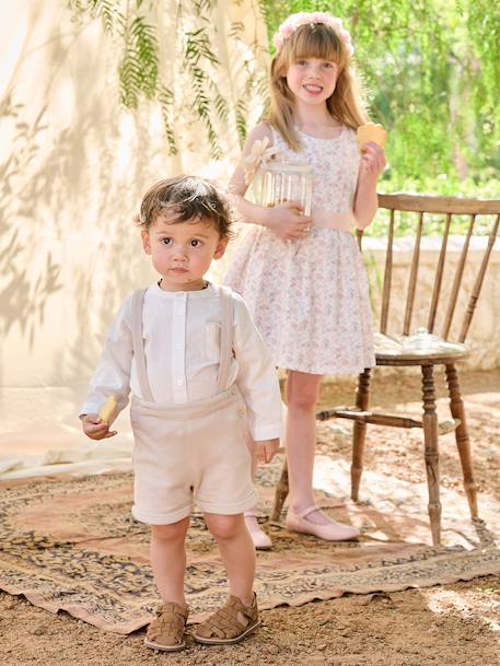 Bébé-Ensemble bébé chemise et short cérémonie