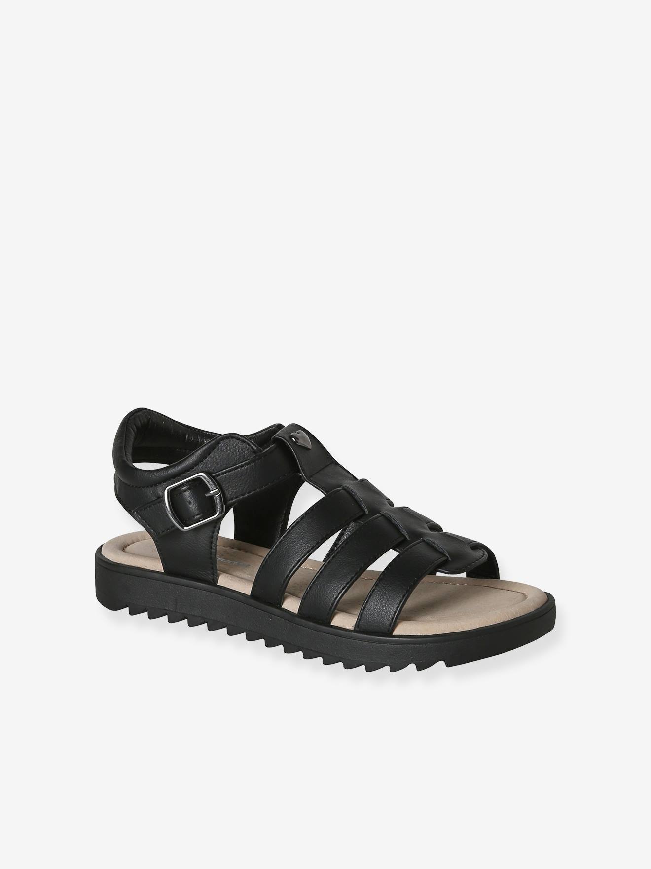 Sandales multi-brides enfant noir