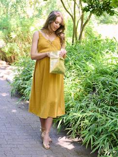 Vêtements de grossesse-Robe longue grossesse allaitement