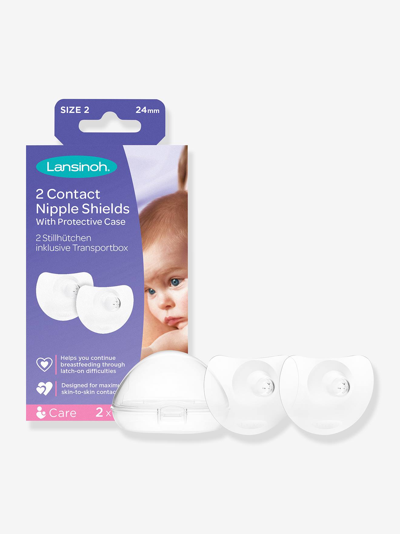 Bouts de Sein x 2 + Etui de protection inclus blanc