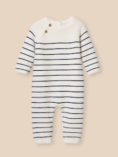 -Combinaison bébé en coton biologique et laine