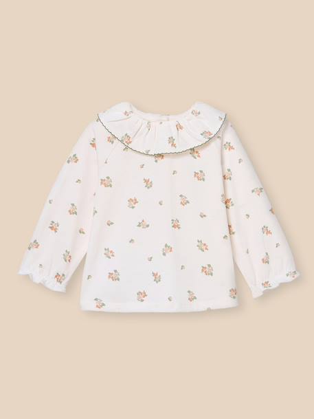 Bébé-T-shirt, sous-pull-T-shirt imprimé olivia en coton biologique