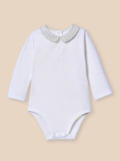 Bébé-Body-Body bébé col à carreaux - coton biologique