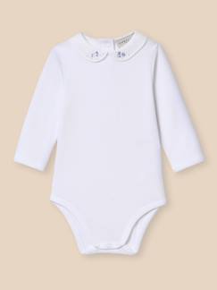 -Body col brodé bébé - coton biologique