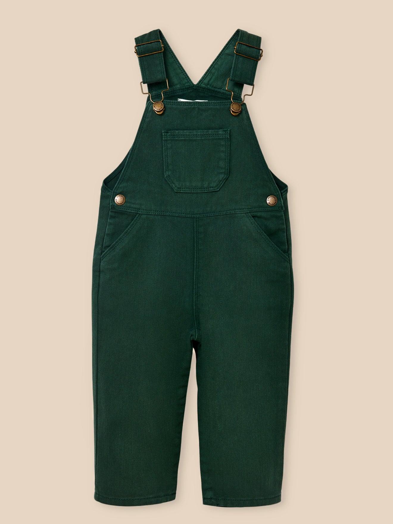 Salopette en twill bébé bouteille