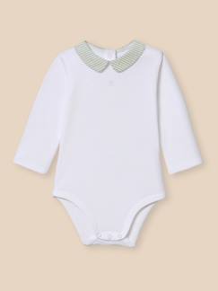 Bébé-Body-Body bébé col à carreaux - coton biologique