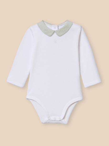 Bébé-Body bébé col à carreaux - coton biologique