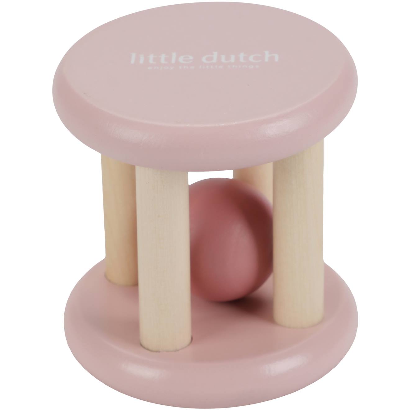 Hochet Roulant Rose, Bois (Little Dutch) - Image 2