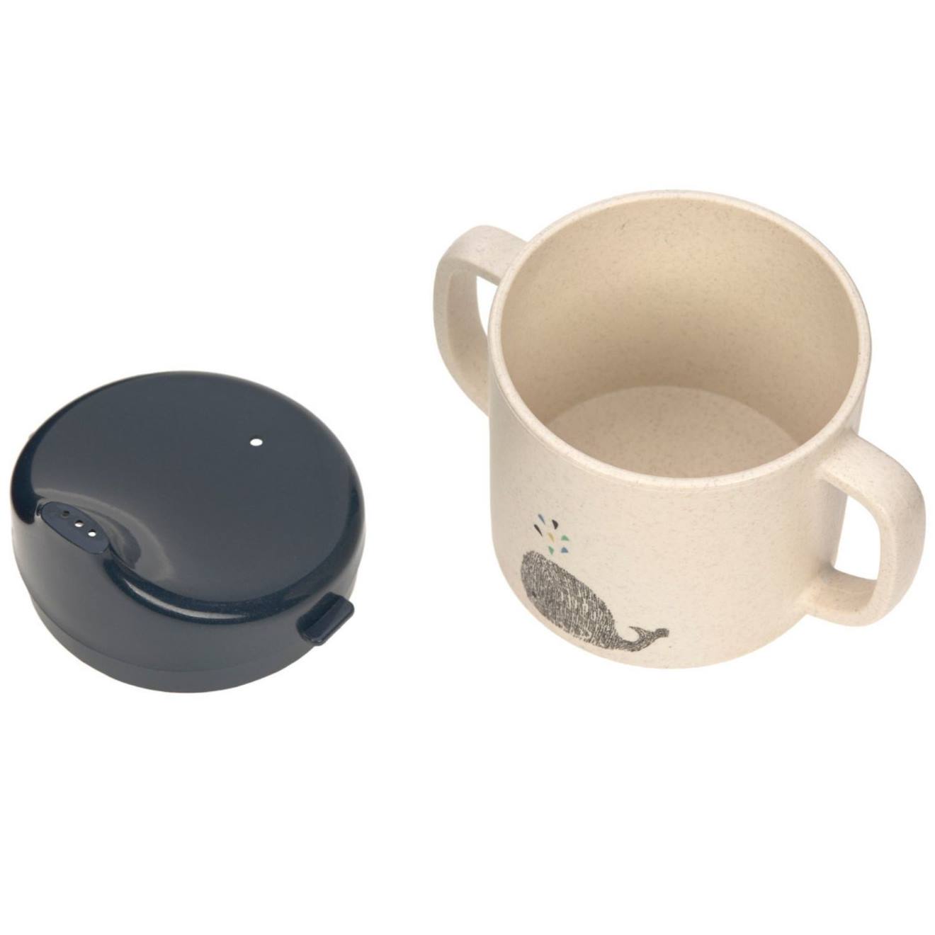 Tasse D'apprentissage À Bec Ecru, Bleu (Lassig) - Image 2