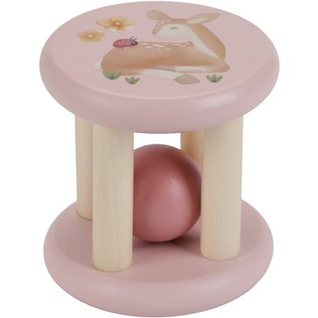 Little Dutch - Hochet Roulant Rose, Bois