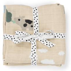 Lot de langes bébé en coton bio – doux, absorbants et pratiques pour le quotidien  - vertbaudet enfant