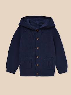 Gilet en coton biologique et laine bébé  - vertbaudet enfant