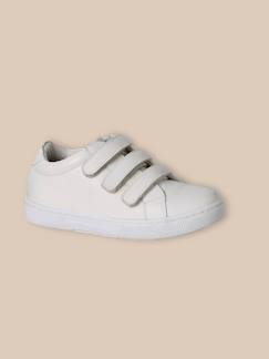 Chaussures-Chaussures fille 23-38-Baskets en cuir garçon
