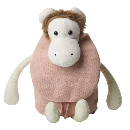 Fille-Accessoires-Sac à dos singe en coton doux
