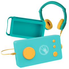 Jouet-Fabrique à histoires avec casque et coque