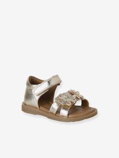 Chaussures-Chaussures bébé 17-26-Sandales bébé cuir scratchées