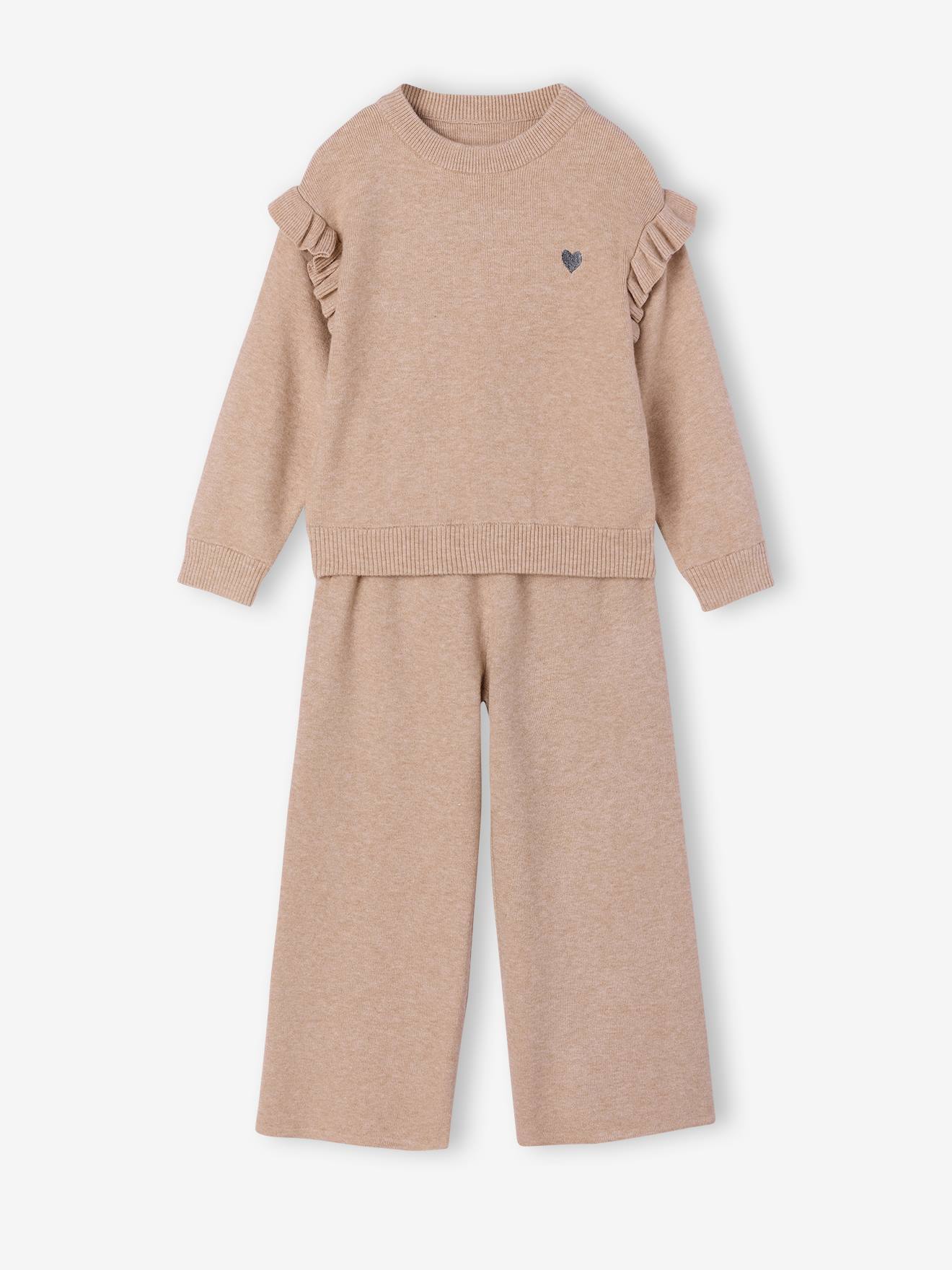 Ensemble pantalon large fille beige chin 20 €