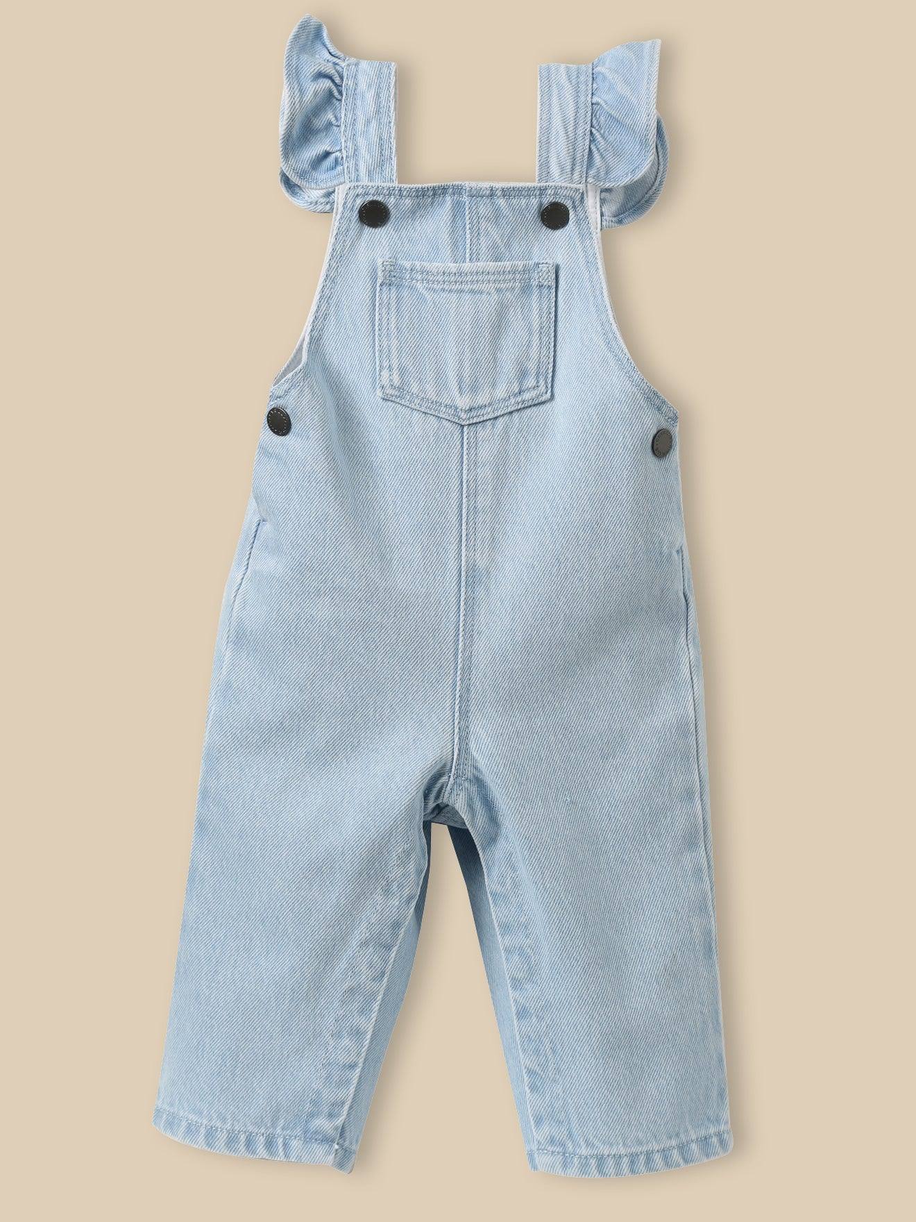 Salopette En Denim Bébé Denim Bleach