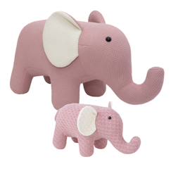 -Lot 2 peluches éléphants coton