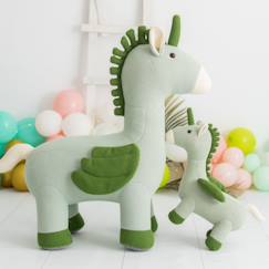 Jouet-Lot 2 peluches licornes ailées coton