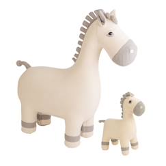Jouet-Premier âge-Lot 2 peluches juments coton