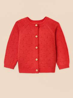 Cardigan maille ajourée bébé - coton biologique  - vertbaudet enfant