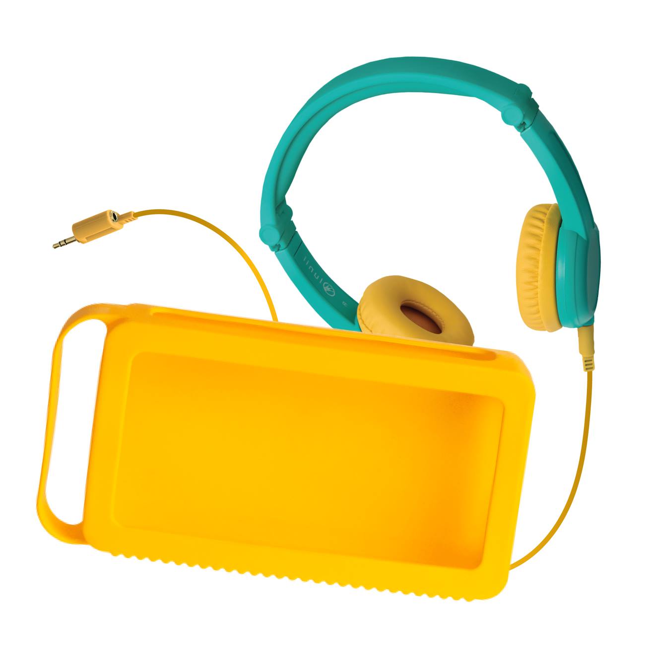 Accessoires Lunii – Casque Et Coque Jaune - Vert