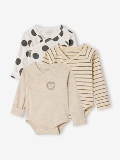Lot De 3 Bodies Manches Longues Bébé Garçon