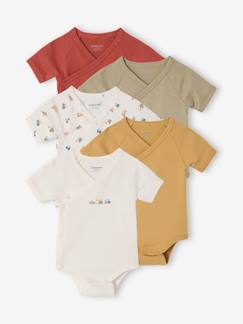 Bébé-Body-Lot 5 bodies naissance tracteur coton bio