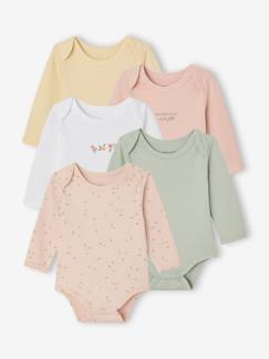 Bébé-Body-Bodies manches longues bébé fleuris