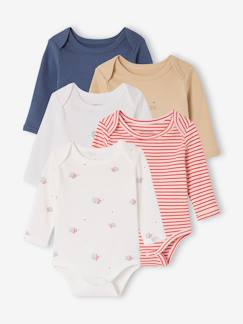 Bébé-Body-Lot 5 bodies manches longues baleine