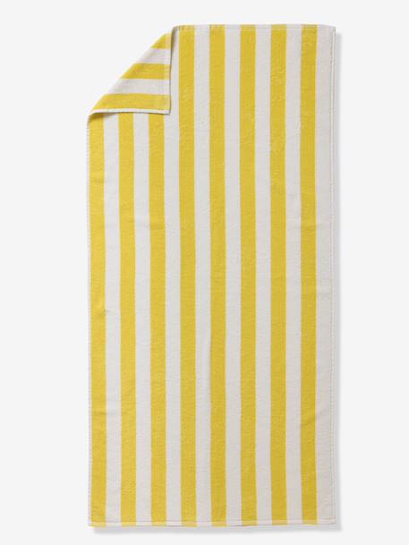Serviette de bain rayée TRANSAT personnalisable, avec coton recyclé rayé bleu+rayé jaune+rayé rose 13 - vertbaudet enfant 