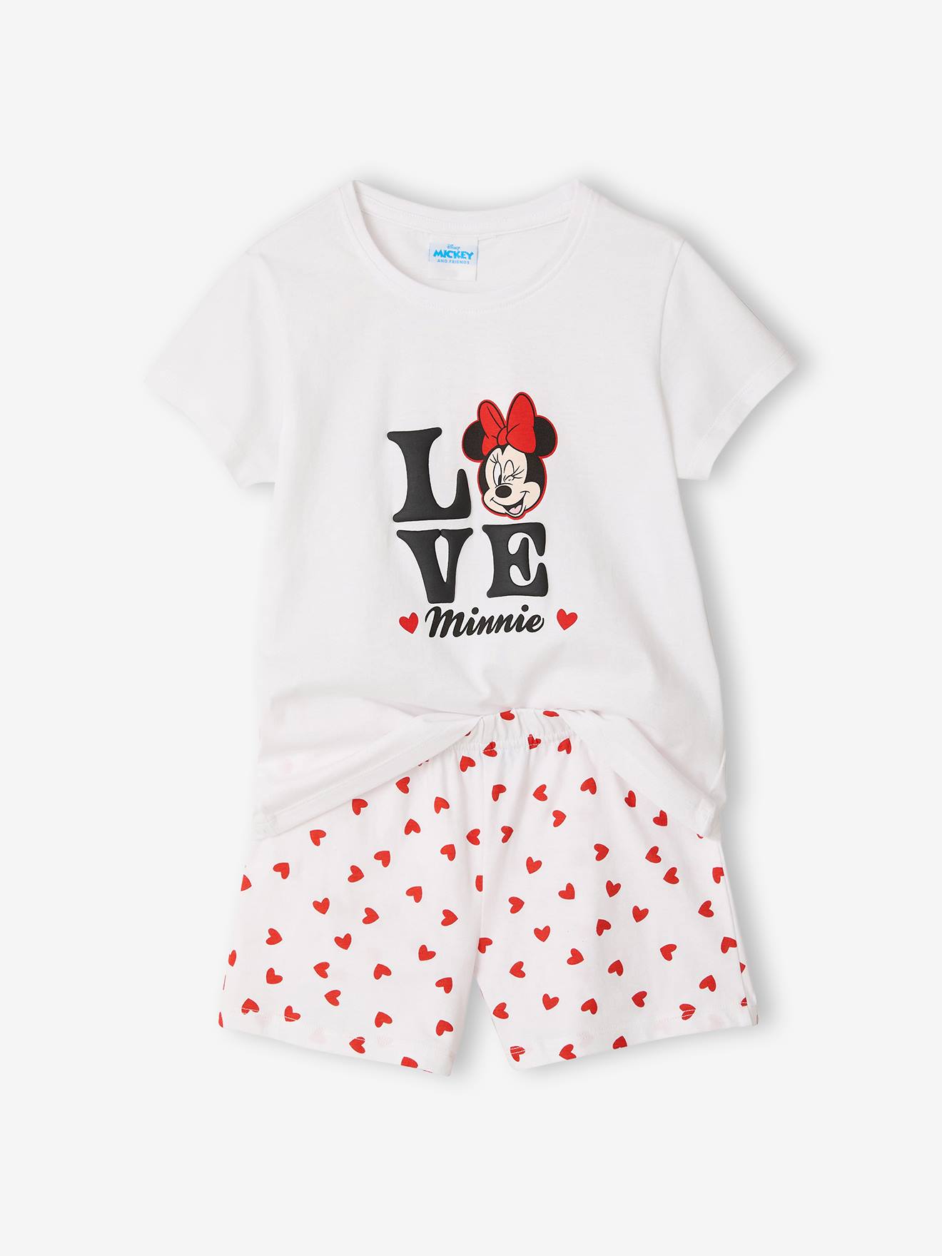 Pyjashort fille Minnie écru