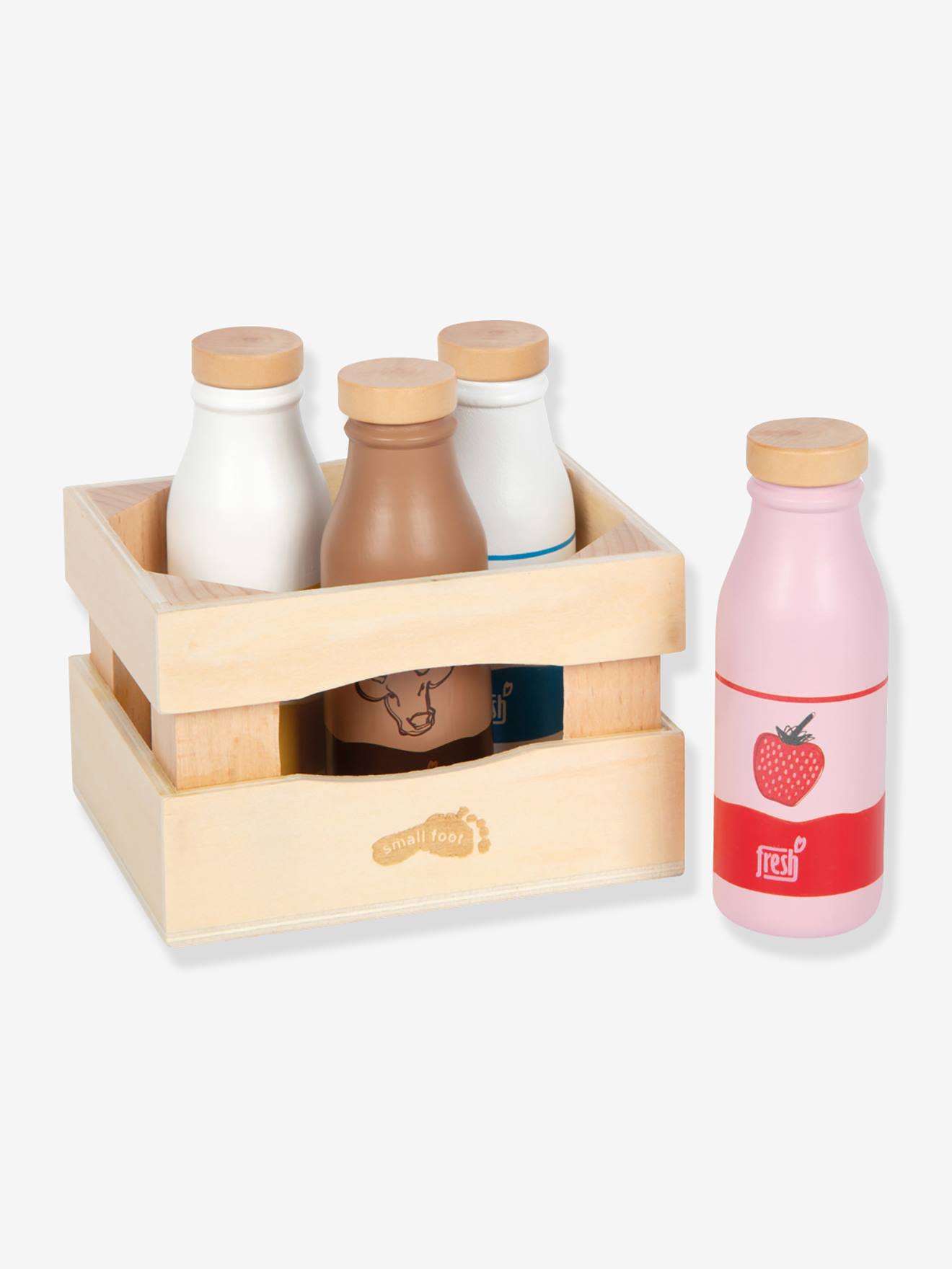 Caisse de boissons lactées FRESH en bois small foot® multicolore